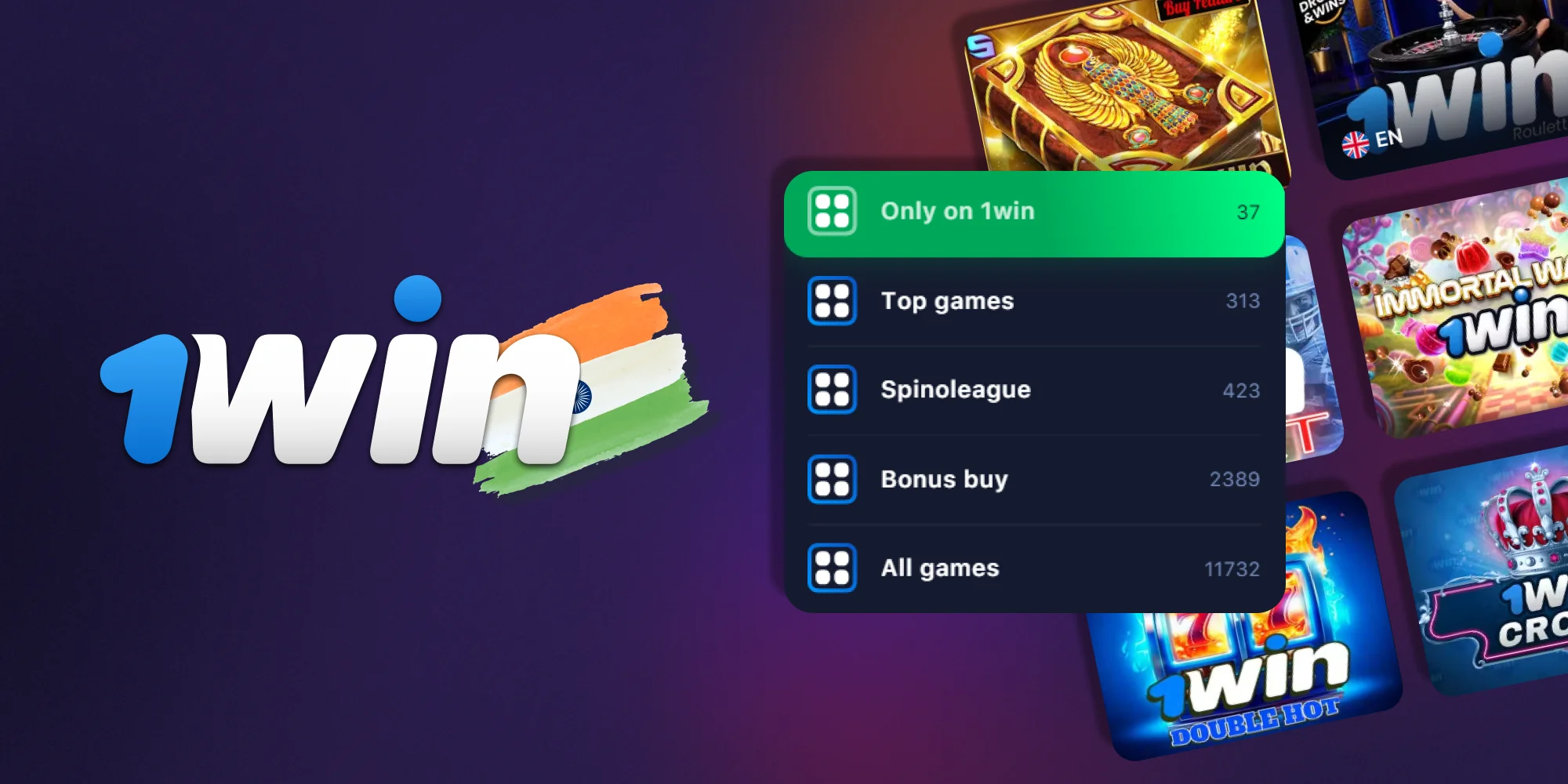 1Win's own casino games