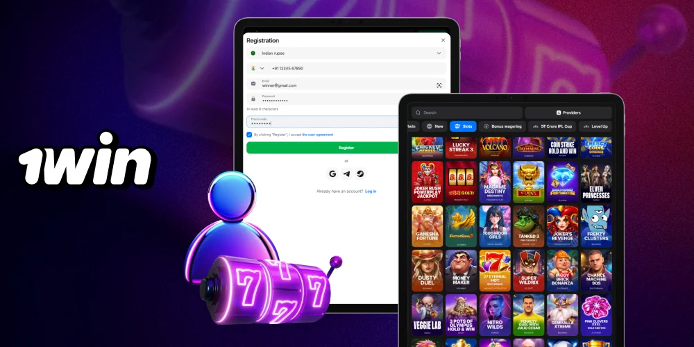 Step by step how to start playing slot machines on the 1win website